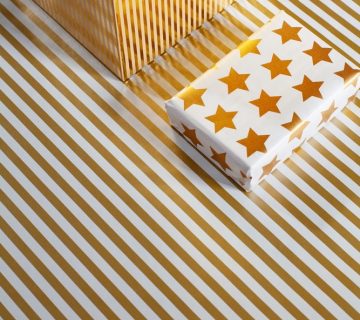 Inpakpapier met gouden kleur voor luxe geschenken